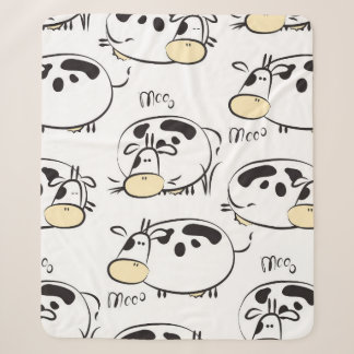 Couverture Sherpa Motif amusant avec des animaux enfantins. Clip vin