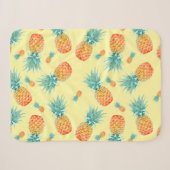 Couverture Sherpa Motif ananas (Devant (Horizontal))