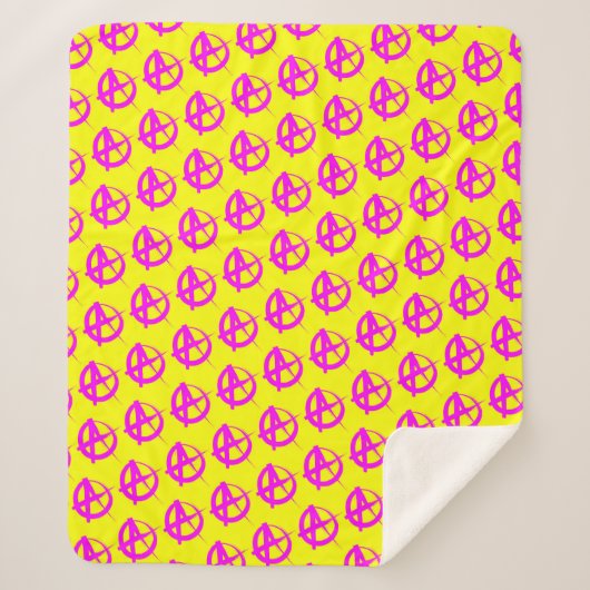 Couverture Sherpa Motif anarchique (Devant)