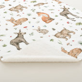Couverture Sherpa Motif animal de bois mou (3/4)
