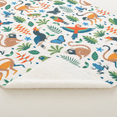 Couverture Sherpa Motif animal de la forêt tropicale (3/4)