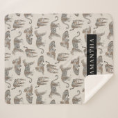 Couverture Sherpa Motif animal sauvage de la Jungle Leopard (Devant (Horizontal))