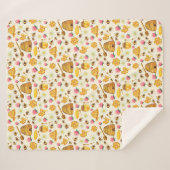 Couverture Sherpa Motif apicole (Devant (Horizontal))