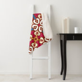 Couverture Sherpa Motif arabe sans couture - basé sur ottoman tradit (En situation)