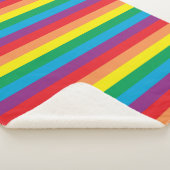 Couverture Sherpa Motif arc-en-ciel simple (3/4)