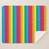 Couverture Sherpa Motif arc-en-ciel simple (Devant (Horizontal))