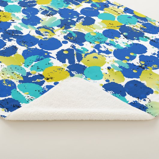 Couverture Sherpa motif arrière - plan abstrait transparent, avec sp (3/4)