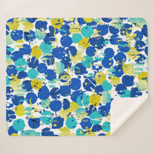 Couverture Sherpa motif arrière - plan abstrait transparent, avec sp (Devant (Horizontal))