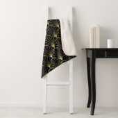 Couverture Sherpa Motif art déco vintage (En situation)