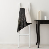 Couverture Sherpa Motif Astrologique Black Gold (En situation)