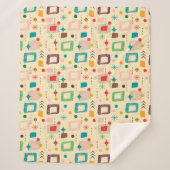 Couverture Sherpa motif atomique des années 1950 (Devant)