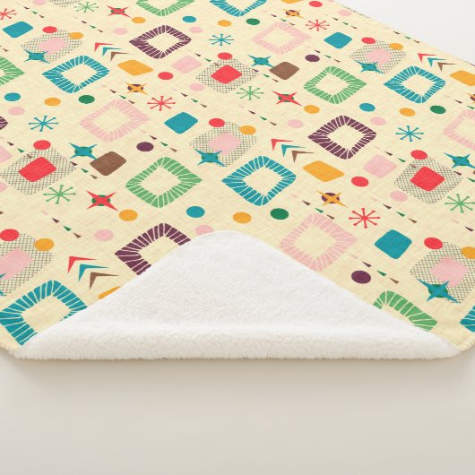 Couverture Sherpa motif atomique des années 1950 (3/4)