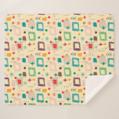 Couverture Sherpa motif atomique des années 1950 (Devant (Horizontal))