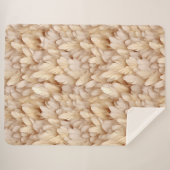 Couverture Sherpa Motif aux beige chic (Devant (Horizontal))