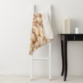 Couverture Sherpa Motif aux beige chic (En situation)