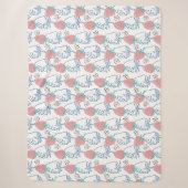 Couverture Sherpa ٍ Motif aux fraises (Devant)