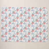 Couverture Sherpa ٍ Motif aux fraises (Devant (Horizontal))