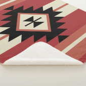 Couverture Sherpa Motif Aztec (3/4)