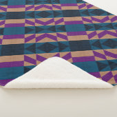 Couverture Sherpa Motif Aztec (3/4)