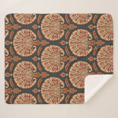 Couverture Sherpa Motif bleu Abstrait (Devant (Horizontal))