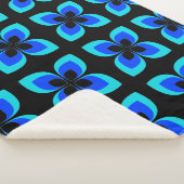 Couverture Sherpa Motif Bleu Bleu Bleu Bleu Deux Lumineux (3/4)