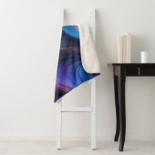 Couverture Sherpa Motif bleu foncé (En situation)