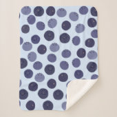 Couverture Sherpa Motif Blueberry (Devant)