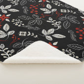Couverture Sherpa Motif botanique élégant (3/4)