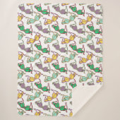 Couverture Sherpa Motif Bra multicolore (Devant)