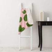 Couverture Sherpa Motif Broccoli (En situation)