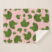 Couverture Sherpa Motif Broccoli (Devant (Horizontal))
