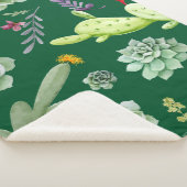 Couverture Sherpa Motif Cactus 3 (3/4)