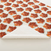 Couverture Sherpa Motif canadien de sirop d'érable (3/4)