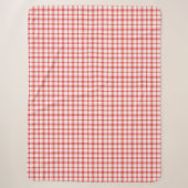 Couverture Sherpa Motif carreau tartan (Devant)