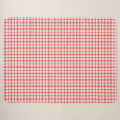 Couverture Sherpa Motif carreau tartan (Devant (Horizontal))