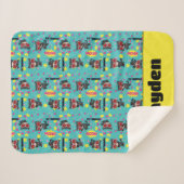 Couverture Sherpa Motif Chibi Catwoman (Devant (Horizontal))