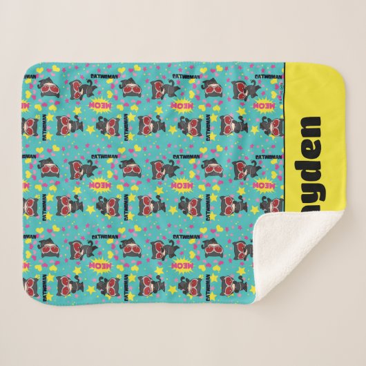 Couverture Sherpa Motif Chibi Catwoman (Devant (Horizontal))