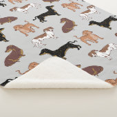 Couverture Sherpa Motif chien Dachshund (3/4)