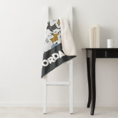 Couverture Sherpa Motif chien mignon Doodle (En situation)