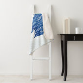 Couverture Sherpa Motif chinois des ailes cygne (En situation)