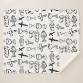 Couverture Sherpa Motif chrétien (Devant (Horizontal))