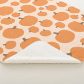 Couverture Sherpa Motif citrouille (3/4)