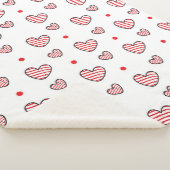 Couverture Sherpa Motif Cœurs 21 (3/4)
