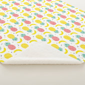 Couverture Sherpa Motif coloré de fruit tropical (3/4)