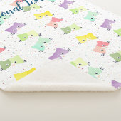 Couverture Sherpa Motif coloré Happy Kittens (3/4)