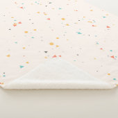 Couverture Sherpa Motif Confetti Dots & Triangle (3/4)