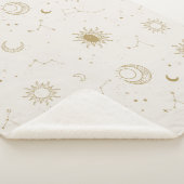 Couverture Sherpa Motif Constellation de style vintage (3/4)