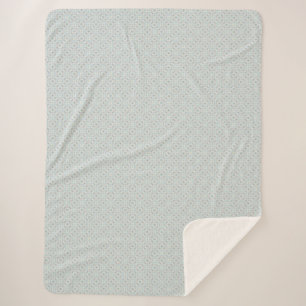 Couverture Sherpa Motif coquillage sans couture