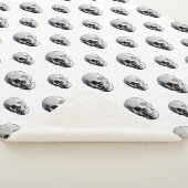 Couverture Sherpa Motif crâne Halloween (3/4)