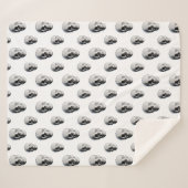 Couverture Sherpa Motif crâne Halloween (Devant (Horizontal))